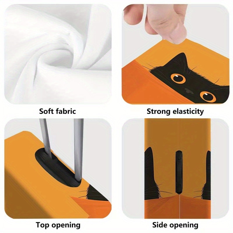 Y2JIT Obal na ochranu batožiny s dizajnom mačky – ABS materiál, príslušenstvo k batožine, kód: Iné