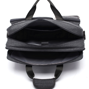 Τσάντα επιχειρηματική για tablet μεγάλης χωρητικότητας για εξωτερικά ταξίδια - Υλικό Snowflake, φερμουάρ στο άνοιγμα, θήκη φορητού υπολογιστή, εσωτερική τσέπη με φερμουάρ, μοντέλο YCW-DNB3