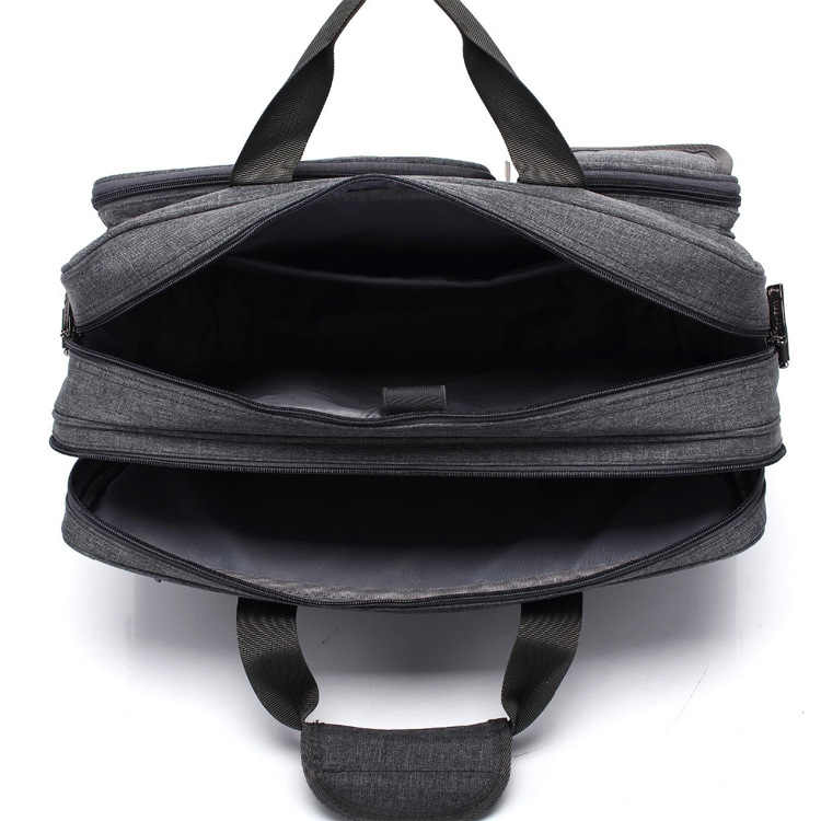 Τσάντα επιχειρηματική για tablet μεγάλης χωρητικότητας για εξωτερικά ταξίδια - Υλικό Snowflake, φερμουάρ στο άνοιγμα, θήκη φορητού υπολογιστή, εσωτερική τσέπη με φερμουάρ, μοντέλο YCW-DNB3