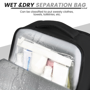 Pietų kuprinė su izoliacija, nuimama pietų dėžutė, sausas–šlapias atskyrimas, kvėpuojantis Oxford audinys, unisex