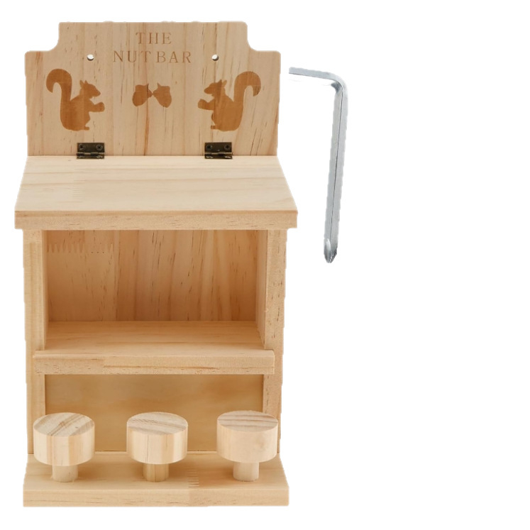 Drevená krmítka pre veveričky — vonkajšia zavesiteľná, na objednávku, všeobecné použitie, značka Pioneering