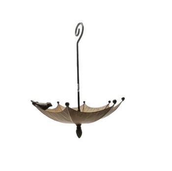 Hranilica za ptice u obliku kišobrana, od željeza, moderni minimalistički dizajn, pogodna za kuću, vrt, dvorište, ured i hoteli/restorane.