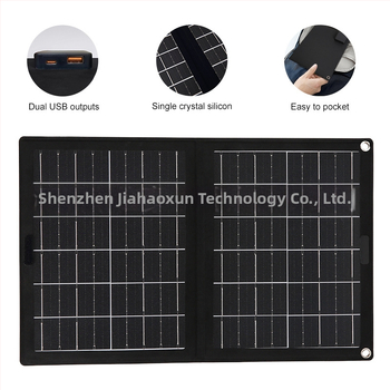 Saules enerģijas ārējā uzlādes soma ceļojumiem, salokāma (20W, 5V)