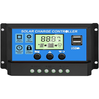 PWM saules regulators 12V/24V, 10A/20A, CE ROHS