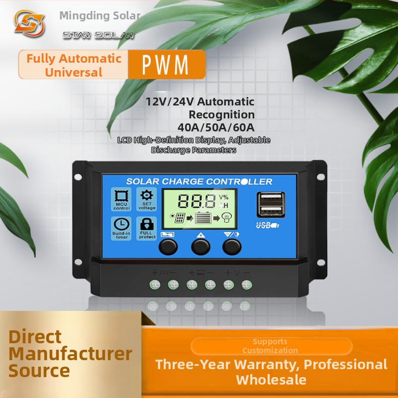 PWM solárny regulátor 12V/24V, 10A/20A, CE ROHS