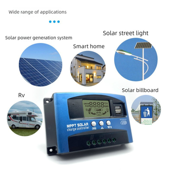 MPPT PV nabíjací riadič pre 12V/24V s automatickým rozpoznávaním napätia, 30–100A