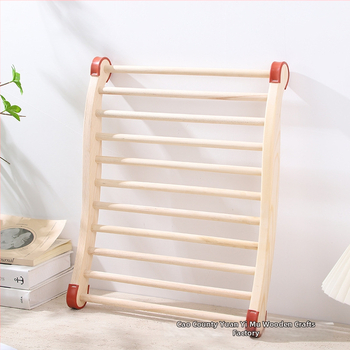 Drvena S-oblikovana naslona za saunu — valovita naslona za otvorenu parnu sobu (Materijal: Drvo; Kategorija: stalak za saunu; Stil: Moderno jednostavno)