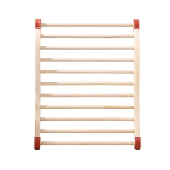 Drvena S-oblikovana naslona za saunu — valovita naslona za otvorenu parnu sobu (Materijal: Drvo; Kategorija: stalak za saunu; Stil: Moderno jednostavno)