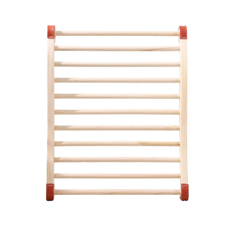 Drvena S-oblikovana naslona za saunu — valovita naslona za otvorenu parnu sobu (Materijal: Drvo; Kategorija: stalak za saunu; Stil: Moderno jednostavno)