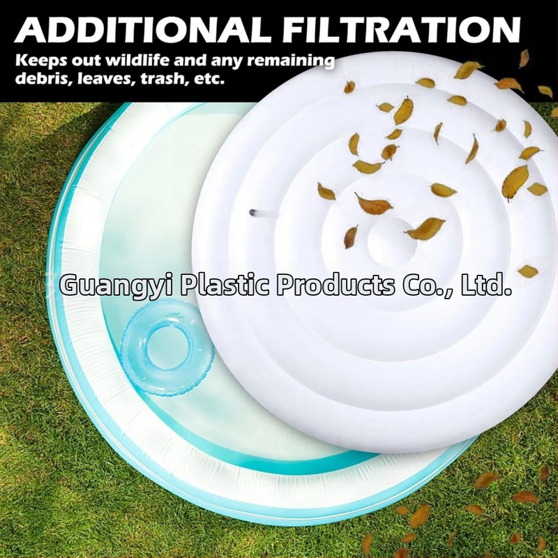 Ümmargune basseinikatte paksendatud PVC-st, välistinguks kasutamiseks