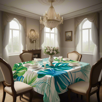 Покривка за маса - полиестер, печат, водоустойчива, маслоустойчива, правоъгълна (Полиестер; Печат; Водоустойчива; Маслоустойчива; Правоъгълна)