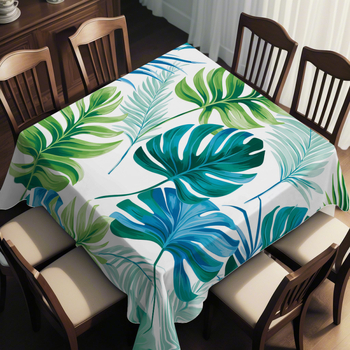 Покривка за маса - полиестер, печат, водоустойчива, маслоустойчива, правоъгълна (Полиестер; Печат; Водоустойчива; Маслоустойчива; Правоъгълна)