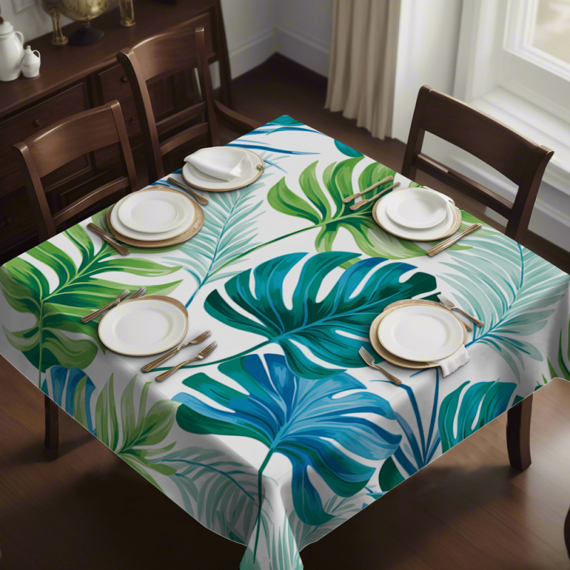 Покривка за маса - полиестер, печат, водоустойчива, маслоустойчива, правоъгълна (Полиестер; Печат; Водоустойчива; Маслоустойчива; Правоъгълна)