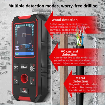 Smart Mouse NF-518 Detektor stien – viacúčelový skener pre potrubia, výstuž a elektrické káble; hmotnosť 1 kg