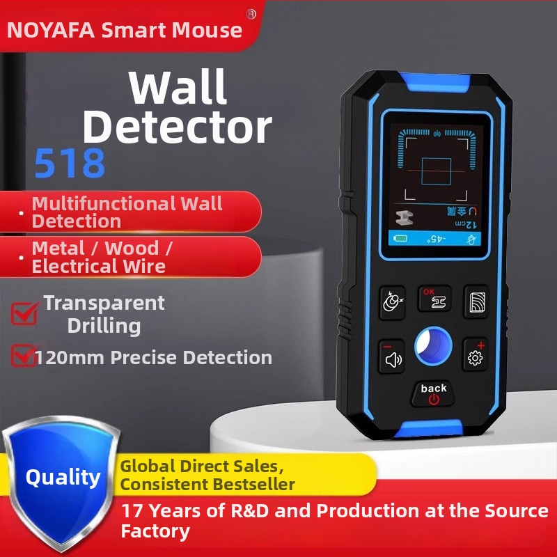 Smart Mouse NF-518 Detektor stien – viacúčelový skener pre potrubia, výstuž a elektrické káble; hmotnosť 1 kg