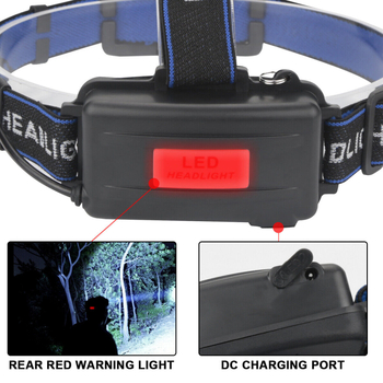 Externá LED čelovka s USB nabíjaním, 10W, nastaviteľné zaostrenie, batéria 2400mAh, dosah 500 m