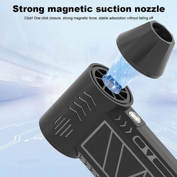 Dobíjateľný ručný vonkajší ventilátor s brushless motorom, vysokorýchlostný — 130 000 rpm