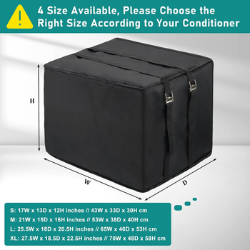 Accord kryt na okno klimatizácie s trojvrstvovou ochranou proti dažďu a prachu, polyesterová tkanina