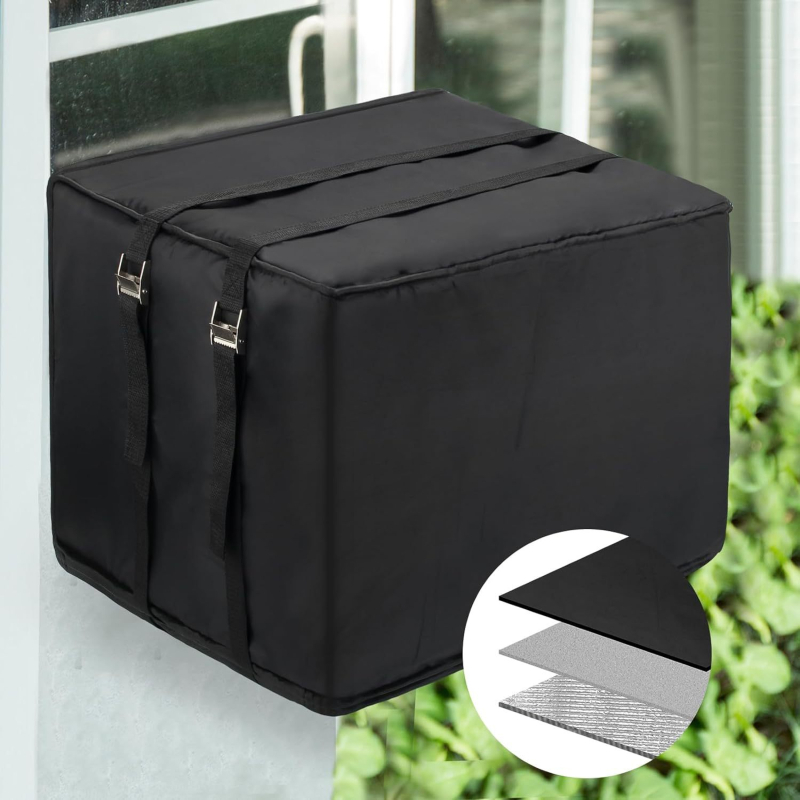 Accord kryt na okno klimatizácie s trojvrstvovou ochranou proti dažďu a prachu, polyesterová tkanina