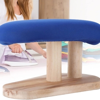 Drevená okrúhla žehliaca doska na rukávy, japonský štýl, drevená konštrukcia