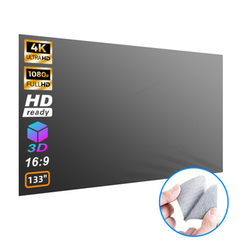 Projektorové plátno – antireflexná úprava, skladacie, bez vŕtania, s vysokým ziskom, 120 palcov