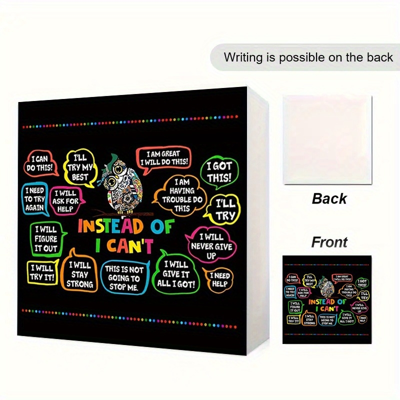 Inspirativan PVC privjesak s porukom 'I can do it' - moderni minimalistički stil, graviranje i ispis, polumanualna i polumehanička izrada