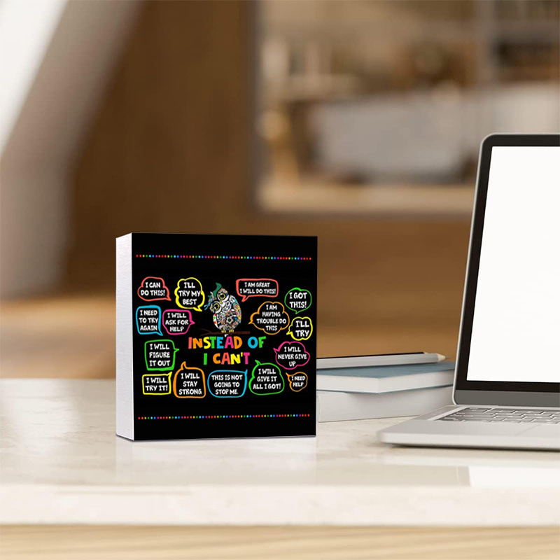 Inspirativan PVC privjesak s porukom 'I can do it' - moderni minimalistički stil, graviranje i ispis, polumanualna i polumehanička izrada