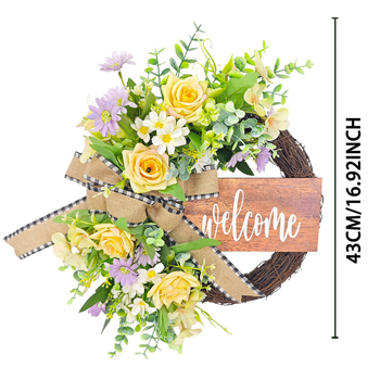 Shun-time Girlanda od svilenih cvjetova za kućnu dekoraciju i ukrašavanje vrata