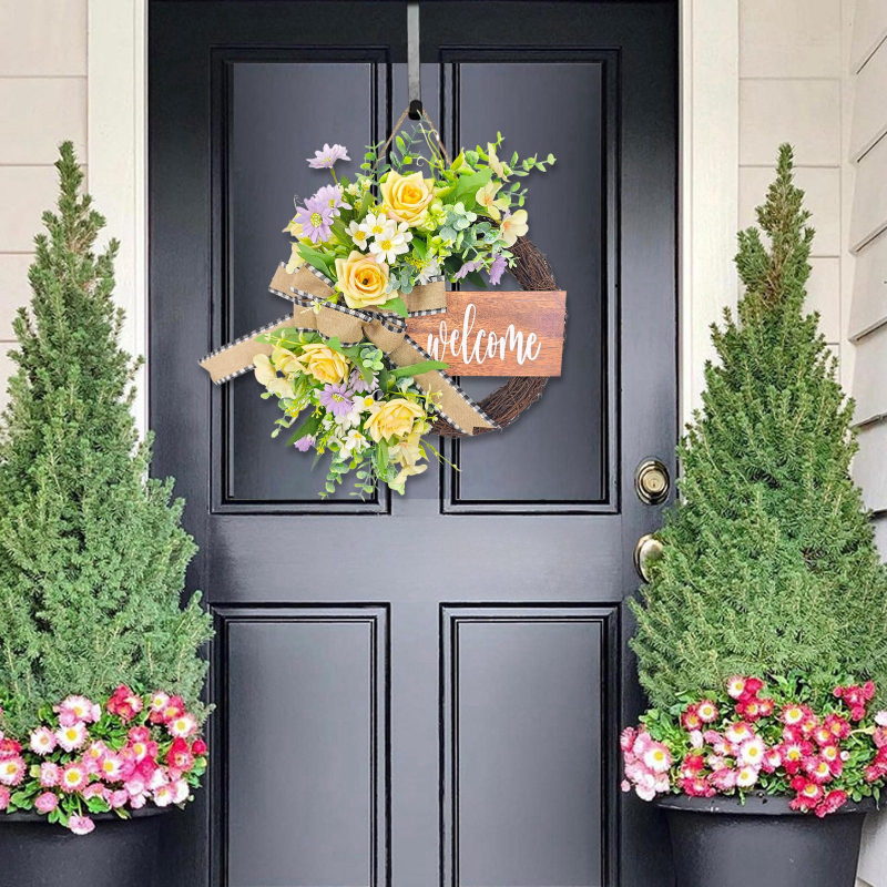 Shun-time Girlanda od svilenih cvjetova za kućnu dekoraciju i ukrašavanje vrata