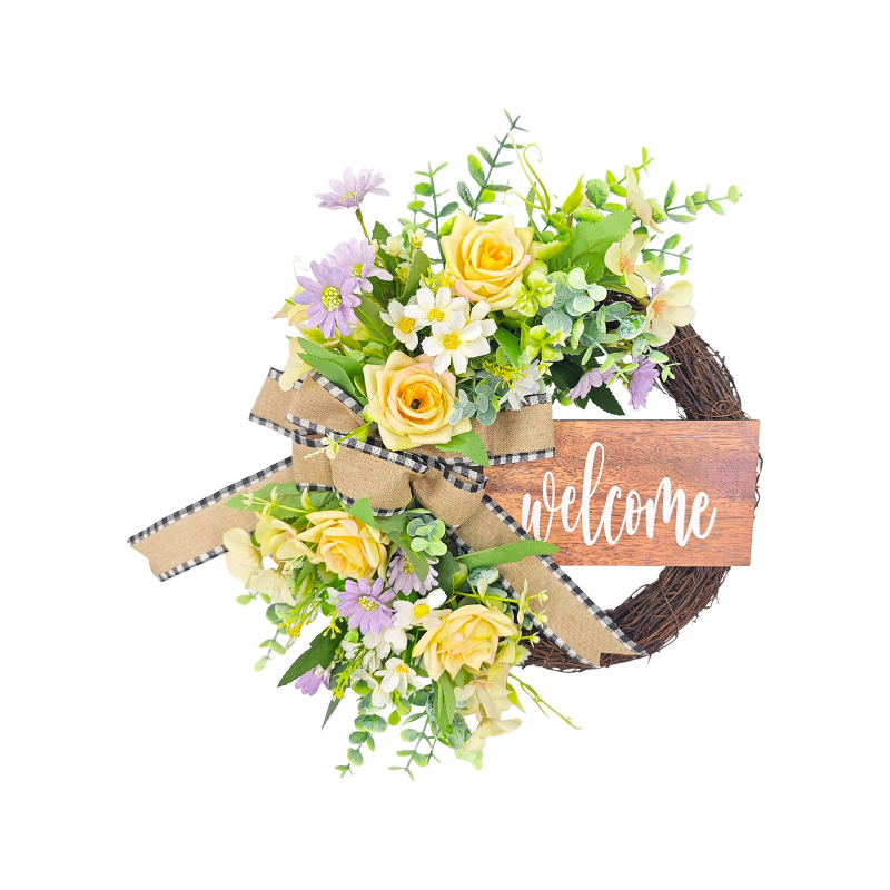 Shun-time Girlanda od svilenih cvjetova za kućnu dekoraciju i ukrašavanje vrata