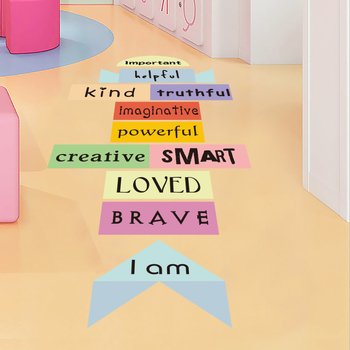 Naljepnica za zid - PVC, 3 komada, engleska slova s grafičkim motivima, graffiti stil, pogodna za dnevni boravak, spavaću sobu i radnu sobu