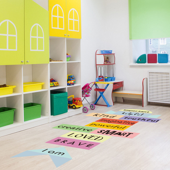 Naljepnica za zid - PVC, 3 komada, engleska slova s grafičkim motivima, graffiti stil, pogodna za dnevni boravak, spavaću sobu i radnu sobu