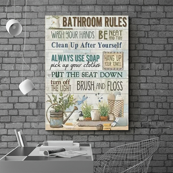 Platno s alfabetom — Inkjet tisk na uljano platno, nordijski stil, za dnevni boravak i restoran