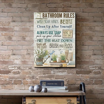 Platno s alfabetom — Inkjet tisk na uljano platno, nordijski stil, za dnevni boravak i restoran