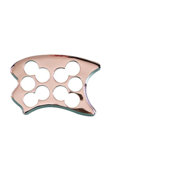 Nerezový nôž na fascie s desiatimi otvormi pre hlbokú masáž tkanív a uvoľnenie fascie