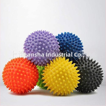 PVC tŕňová masážna lopta pre akupunktúru a fascíu — joga lopta/fitness lopta; Nie nafúkaná; Materiál: PVC; Hmotnosť: prispôsobiteľná; Spracovanie a prispôsobenie: Áno