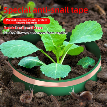 Dvostranná vodivá páska z meďného fóliového materiálu pre záhradu a ochranu stromov; samolepiaca, šírka 20–60 mm, dĺžka 50 m, hrúbka 0,1/0,06 mm, PVC uvoľňovací papier