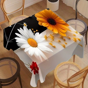 Stolnjak s floralnim uzorkom, pravougaoni, vodonepropustan, otporan na ulje, božićni stil