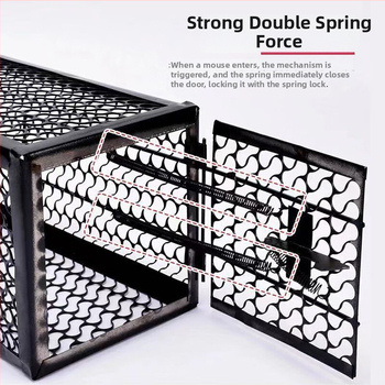 Pasca na myši v klietke — Model S, Kovový rám s vypaľovaným náterom, Malá klietka na myši