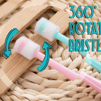 Set zubných kefiek pre domáce zvieratá s mäkkými štetinami – čistenie plaku na jazyku, bielenie zubov a starostlivosť o parodontálne zdravie pre mačky, psy a zajace