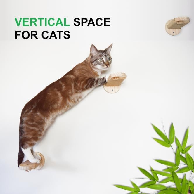 Masívny drevený nástenný lezecký rám pre mačky s integrovaným hniezdom, dekoratívnym rebríkom a skokovou platformou — Xingyu crafts