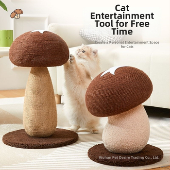 Stĺpik na škrabanie mačky zo sisalu – odolná doska na brúsenie pazúrov bez úlomkov, roztomilý štýl, hračka pre mačky