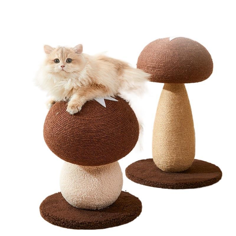 Stĺpik na škrabanie mačky zo sisalu – odolná doska na brúsenie pazúrov bez úlomkov, roztomilý štýl, hračka pre mačky