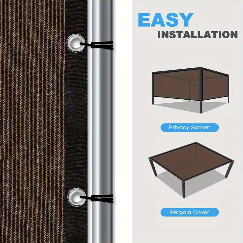 Vonkajšia tieniaca sieť — polyetylén s UV ochranou; moderný minimalistický štýl; kategória: tieniaca sieť