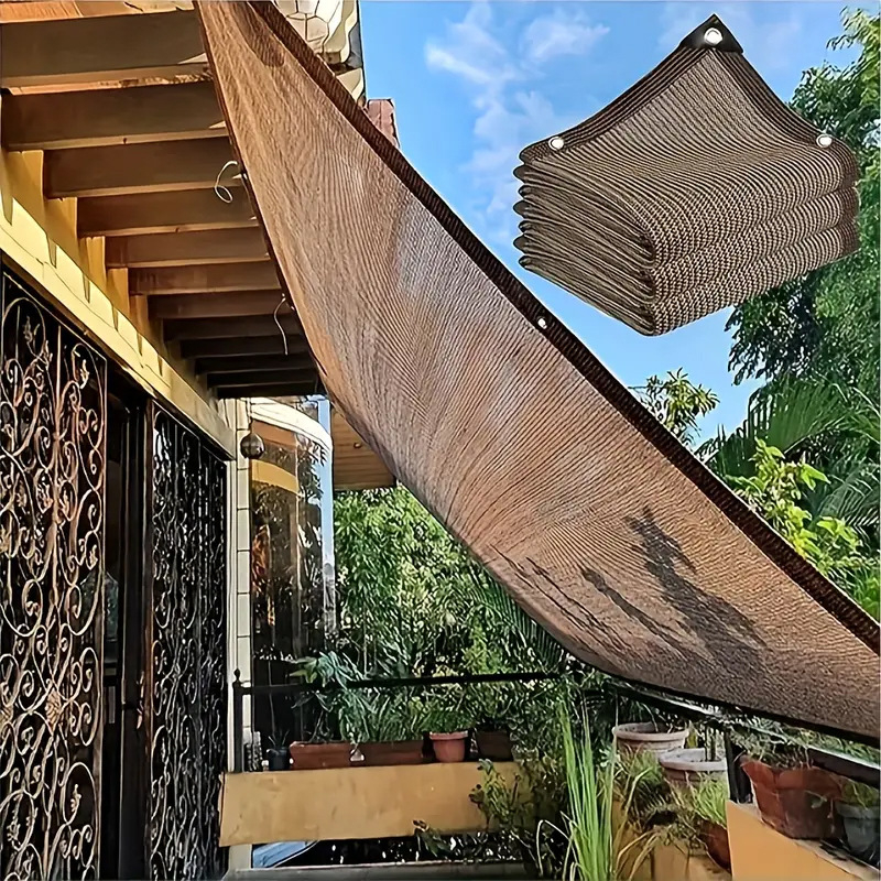 Vonkajšia tieniaca sieť — polyetylén s UV ochranou; moderný minimalistický štýl; kategória: tieniaca sieť