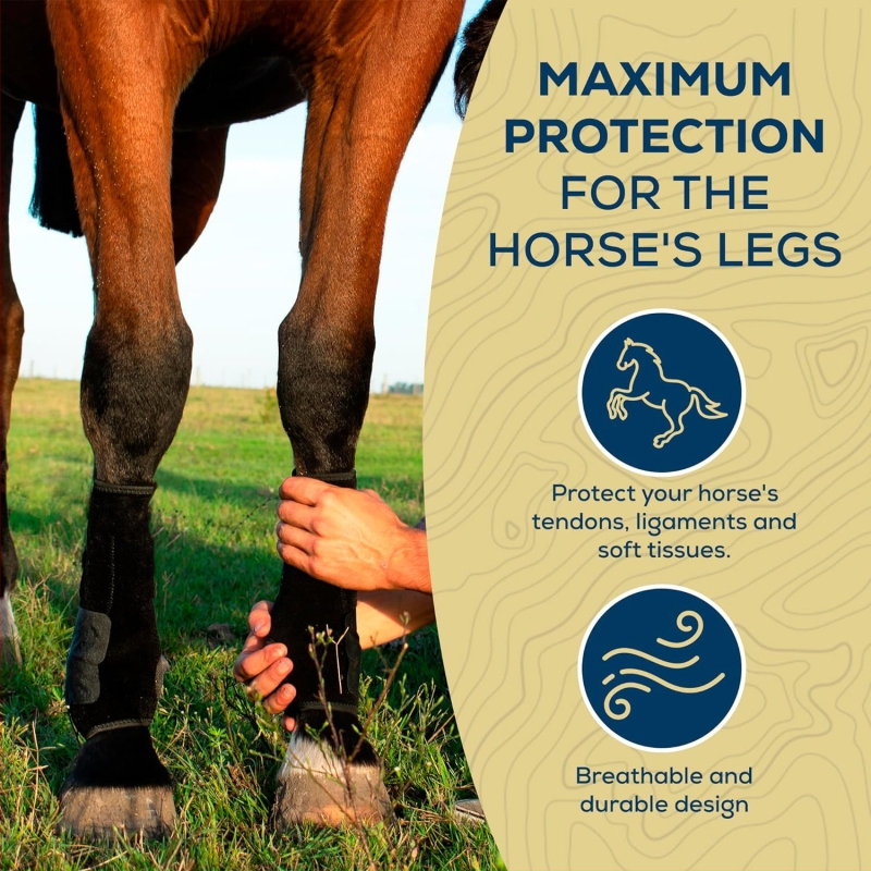 RH neoprena zirga kāju aizsardzība, augsta elastība, triecienu absorbcija, iepakojums 150 gab.