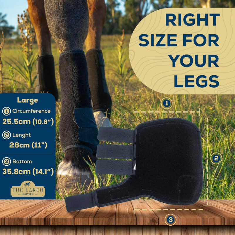 RH neoprenová ochrana nohy koně, vysoká elasticita, tlmenie nárazov, balenie 150 kusov