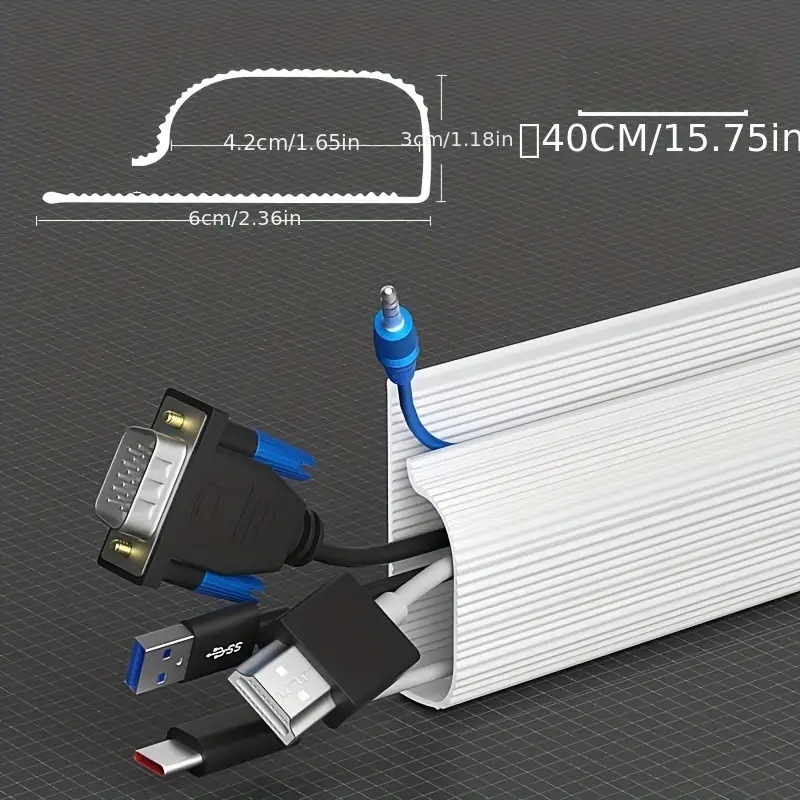 Kabeļu vadības kārbiņa zem galda, iekšējā vītne, ķīniešu stils, PVC, preces nr. 006