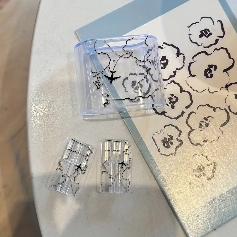 Kabeļu Organizatora korpuss no sveķiem semi-soft – Apple 20W uzlādei, Lidmašīnas raksts, Eiropas stils, 1 gab.