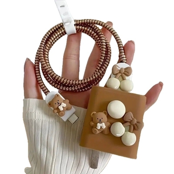 Datu kabeļa aizsargvāciņš Apple 18/20W uzlādei – TPU, lūzumizturīgs